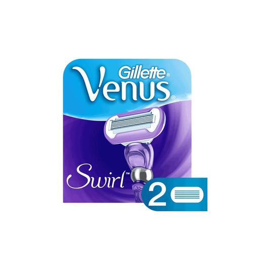 Lames de rechange pour rasoir pour femme Gillette Venus Swirl, paquet de 2 - Rasage doux pour femme