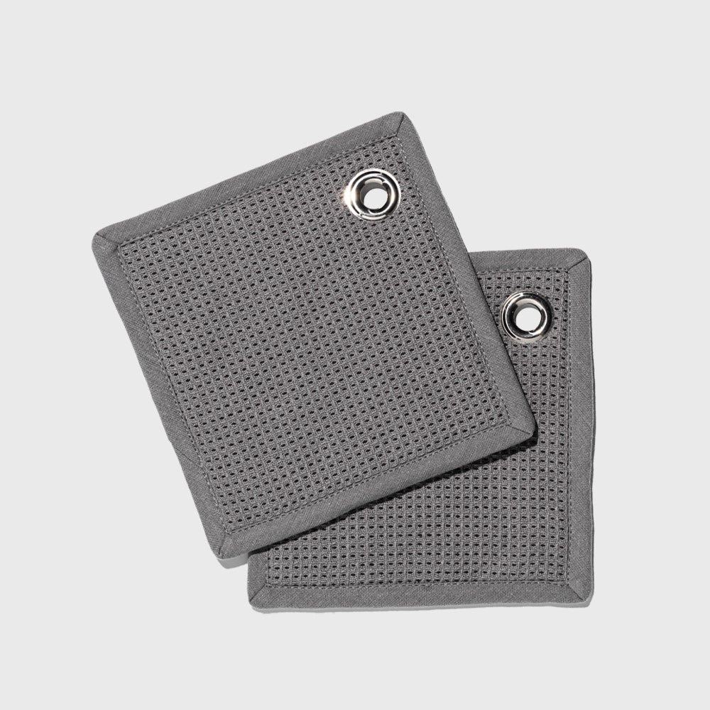 Organic Cotton Pot Holders (Set of 2) Household Public Goods