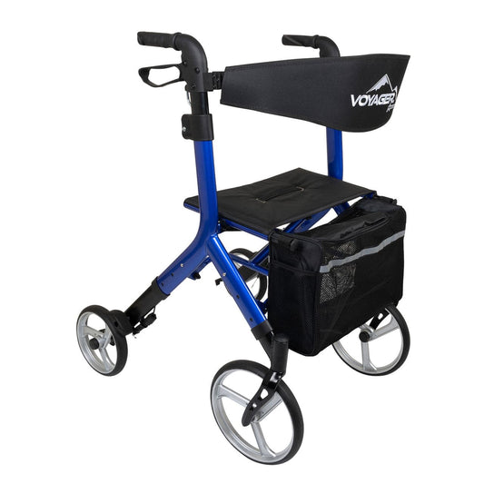 Euro-Style Rollator Walker, Cobalt Blue Walkers Pasteur Pharmacy
