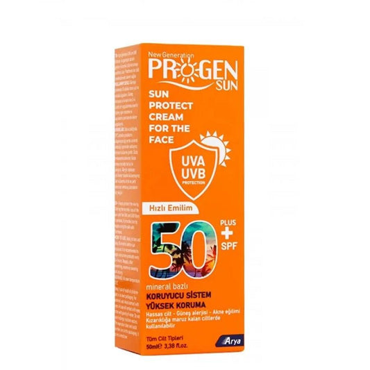 Crème solaire visage Progen SPF 50+ Haute protection 50 ml