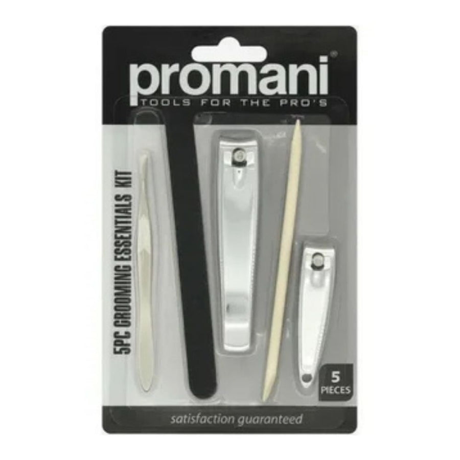 Promani 5-Piece Travel Nail Care Set for On-the-Go Grooming