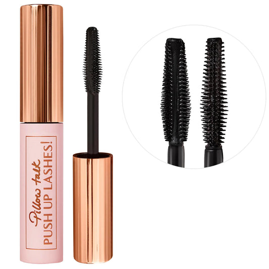 Máscara de pestañas Charlotte Tilbury Mini Pillow Talk Push Up Lashes para mayor volumen y longitud: para unas pestañas elevadas, espectaculares y libres de crueldad animal