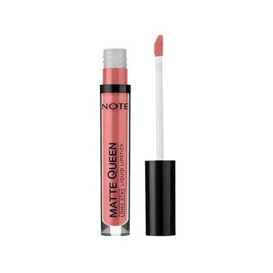 Lápiz labial líquido Matte Queen de Note Cosmetics - Larga duración, alta pigmentación, fórmula de acabado mate - Noble Rose
