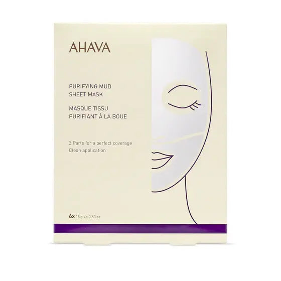 Ahava Purifying Mud Sheet Mask 18g/ 0.63oz Face Mask Pasteur Pharmacy