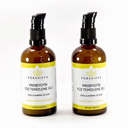 Gel limpiador facial prebiótico Purshiffa para piel grasa 100 ml