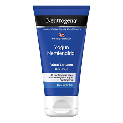 Lait corps hydratant Neutrogena - Formule Norvégienne, soulagement peau sèche, non gras, hydratation 48h