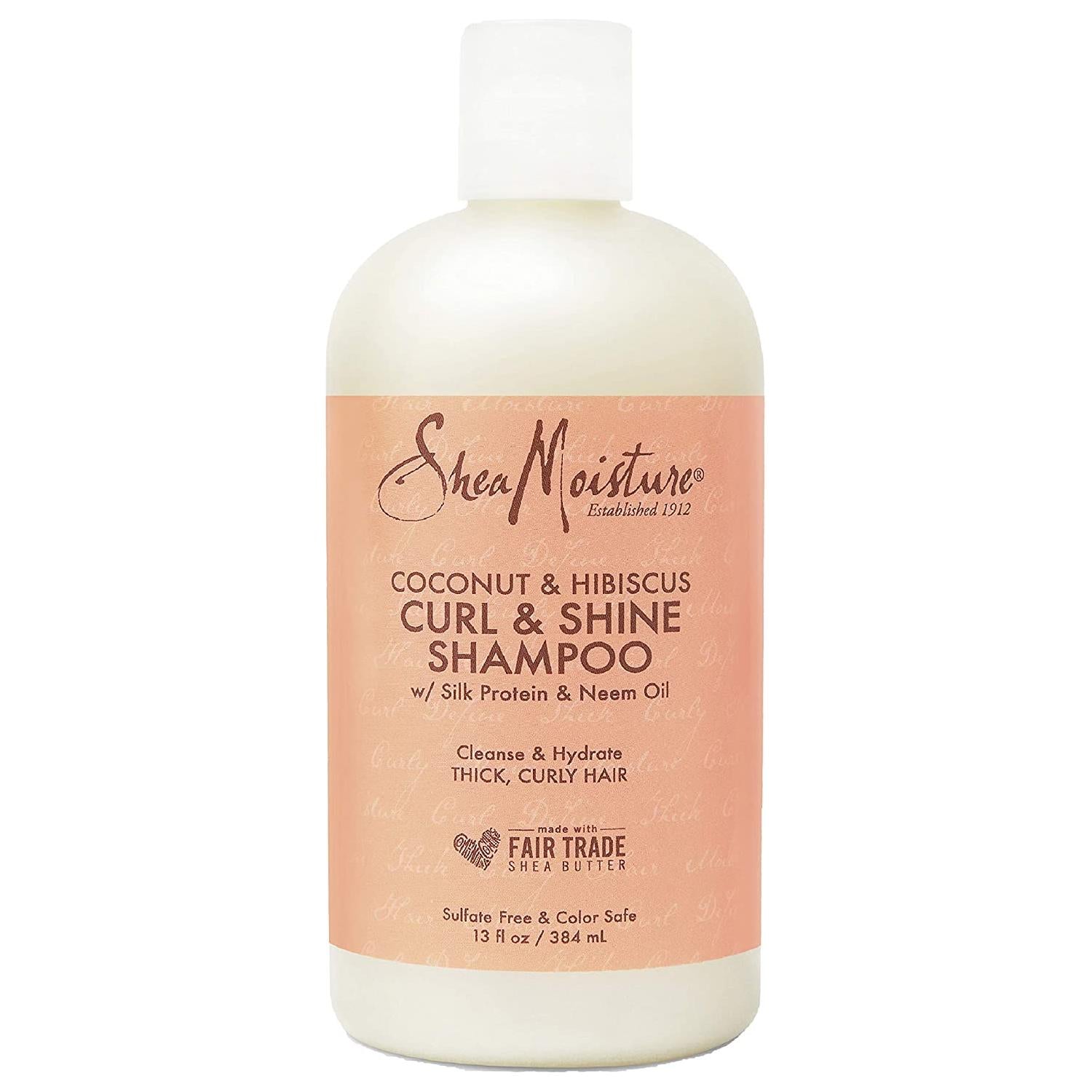 SheaMoisture Coconut & Hibiscus Curl & Shine Shampoo 384ml Shampoo Pasteur Pharmacy