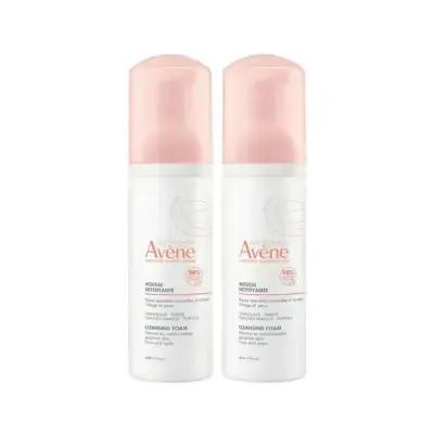 Mousse nettoyante douce Avène - Peaux sensibles et normales à mixtes - Élimine le maquillage, les impuretés et l'excès de sébum - Eau thermale Avène - 150 ml (Lot de 2)