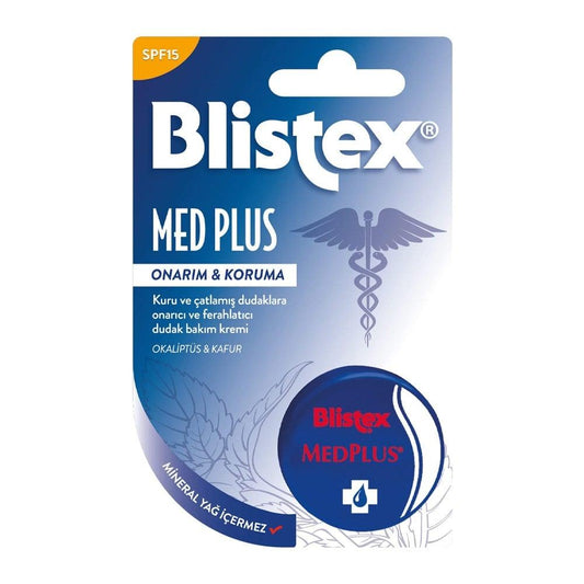 Baume à lèvres Blistex MedPlus avec FPS 15 - Soin hydratant pour lèvres sèches et gercées