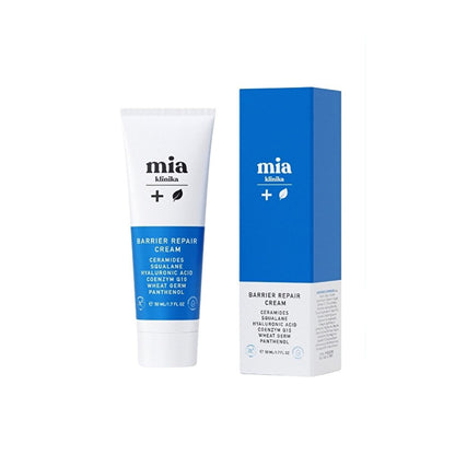 Crème visage nourrissante et revitalisante Mia Klinika : apaise les rougeurs, renforce la barrière cutanée, hydratation intense - Soin pour peaux sensibles