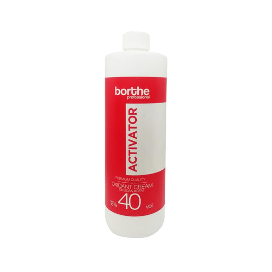 Borthe Professional 40 Vol 12% Hair Oxidizing Cream - 1000 ml for Professional Hair Coloring & Bleaching