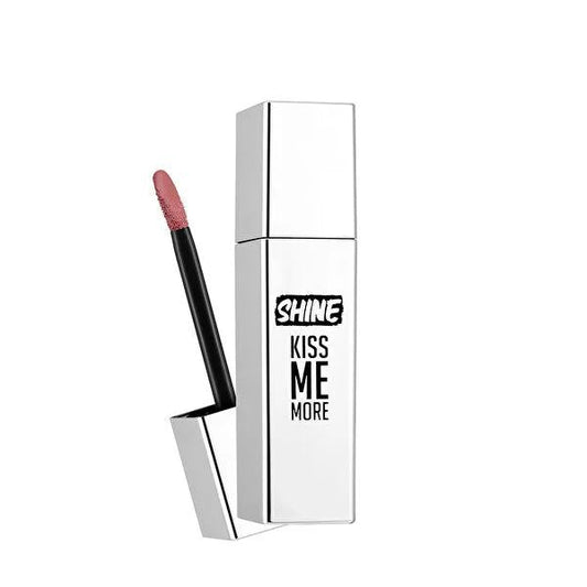 Rouge à lèvres liquide Flormar Shine Kiss Me More - Fini brillant longue tenue, 005 Bare Beauty