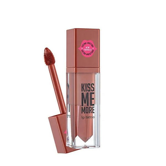 Labial Líquido de Larga Duración Flormar - Kiss Me More Lip Tattoo 019 Caramel, Hidratante y Sin Transferencia