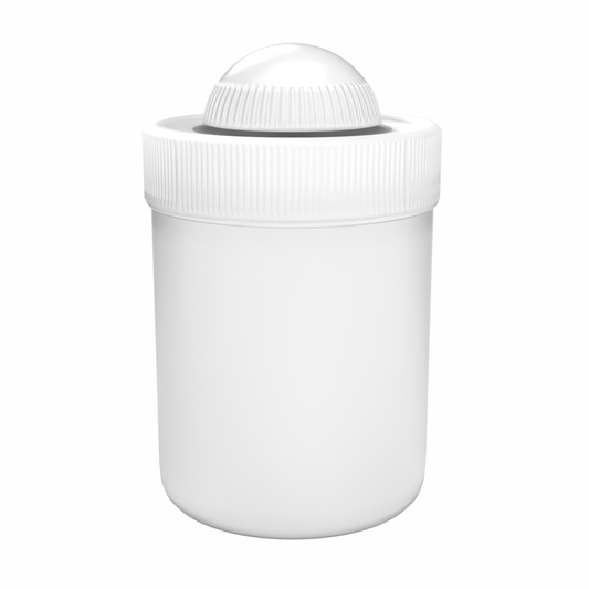 Samix Compounding Jar with White Lid, 100 mL (10-Pack) Science & Laboratory Pasteur Pharmacy