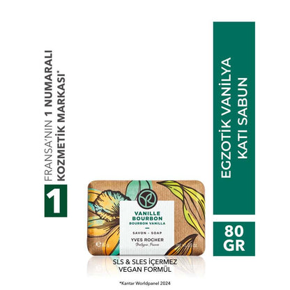 Yves Rocher Exotic Vanilla Bar Soap SLS-Free Vegan Formula