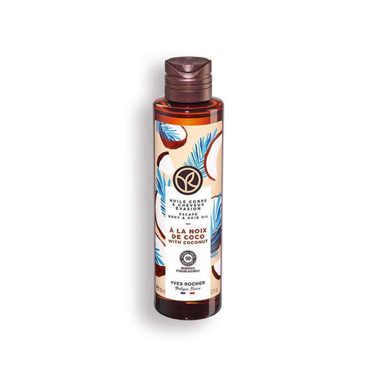 Yves Rocher Tropical Coconut Hair & Body Oil for Deep Hydration 100ml