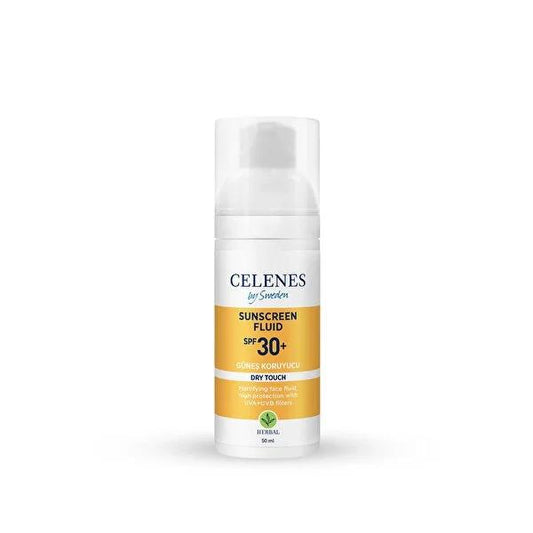 Celenes By Sweden Mineral Sunscreen Lotion Dry Touch SPF30 - Organic Sun Protection, Matte Finish, Fragrance-Free, 1.69 fl oz