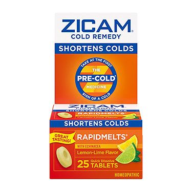 Zicam Cold Remedy Rapidmelts with Echinacea Lemon-Lime 25 Tabs Vitamins & Supplements Pasteur Pharmacy