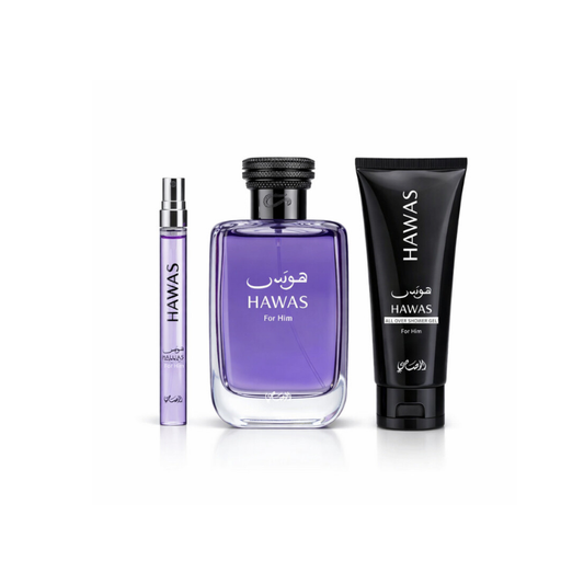 Rasasi Hawas 3 Piece Gift Set EDP for Men