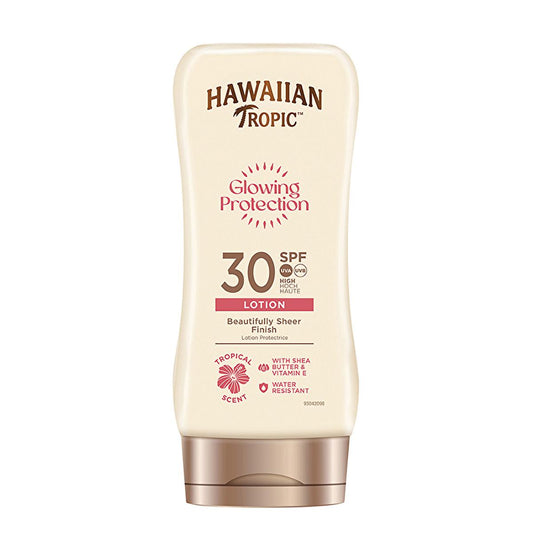 Hawaiian Tropic SPF 30 Sunscreen Lotion: UVA/UVB Protection for Glowing Skin - Vegan & Cruelty-Free, Water Resistant