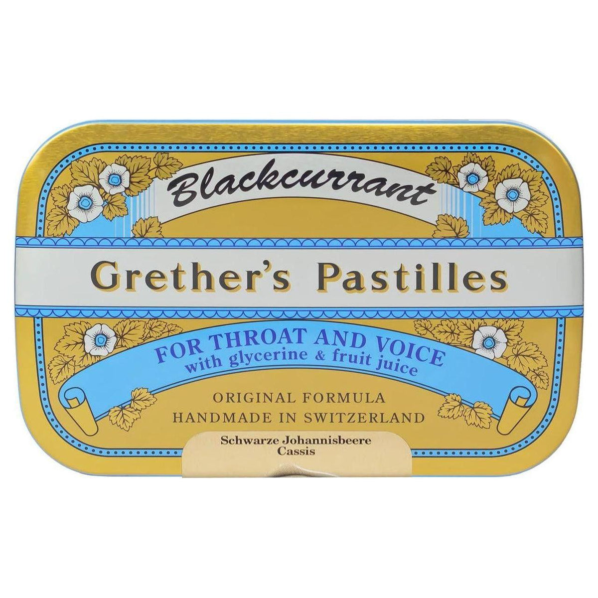 Pastilles Grether's Cassis sans sucre 60 g