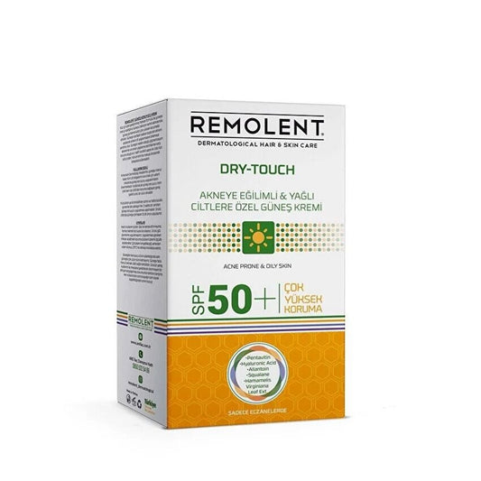 Écran solaire Remolent Dry-Touch SPF 50+ pour peaux grasses 50 ml