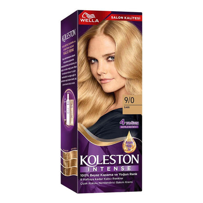 Wella Koleston Intense 9/0 Blond : Coloration permanente pour une couverture à 100 % des cheveux blancs et une couleur intense longue durée