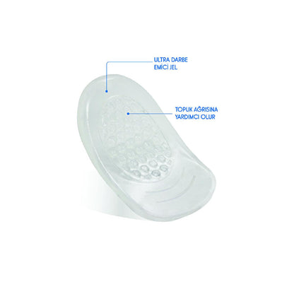 Almohadillas/plantillas para talón Tabanex - Plantillas de gel para talón para un calzado cómodo, almohadillas adhesivas reutilizables para el talón para aliviar el dolor de espalda