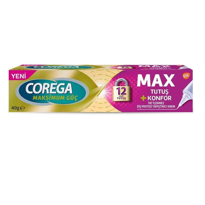 Crema adhesiva para prótesis dentales Corega MAX - Confort | 40g