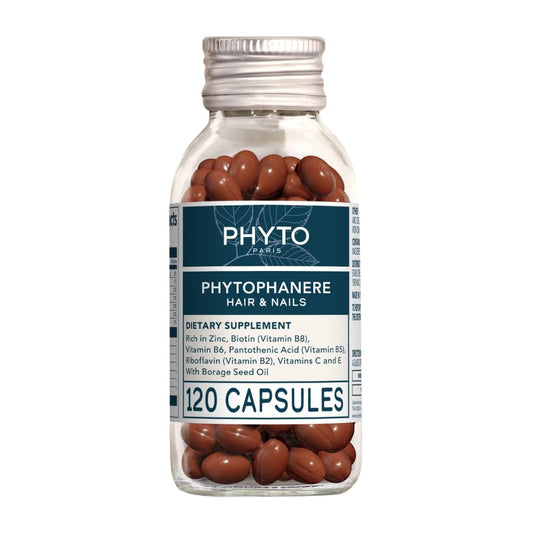 Phyto Phytophanere Hair & Nails Dietary Supplement 120 Capsules Vitamins Pasteur Pharmacy
