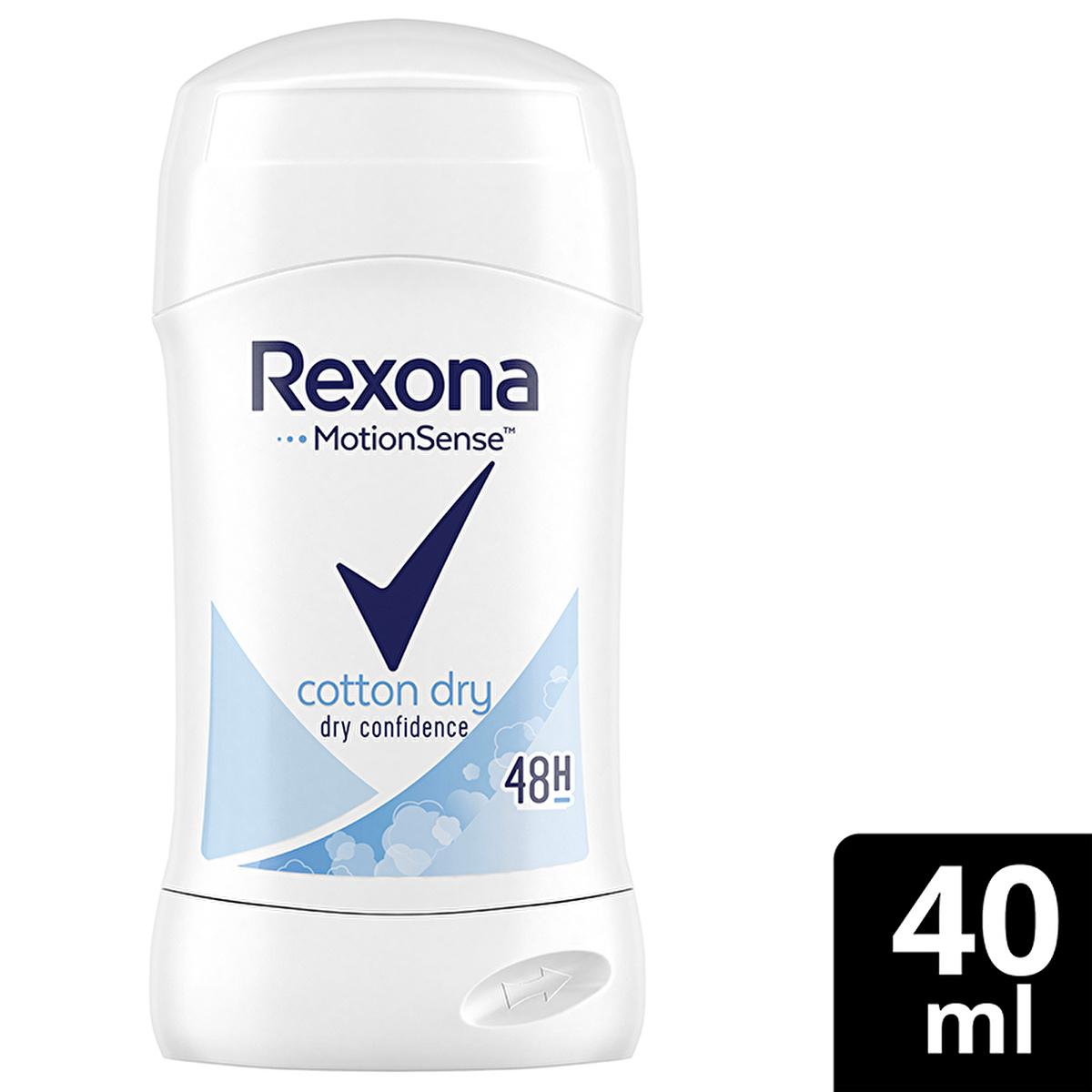 Rexona Women's Deodorant Stick Cotton Dry - Long-Lasting Freshness, 48hr Protection