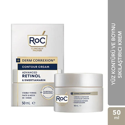 Crème raffermissante visage et cou au rétinol et swertiamarin RoC Derm Correxion 50 ml