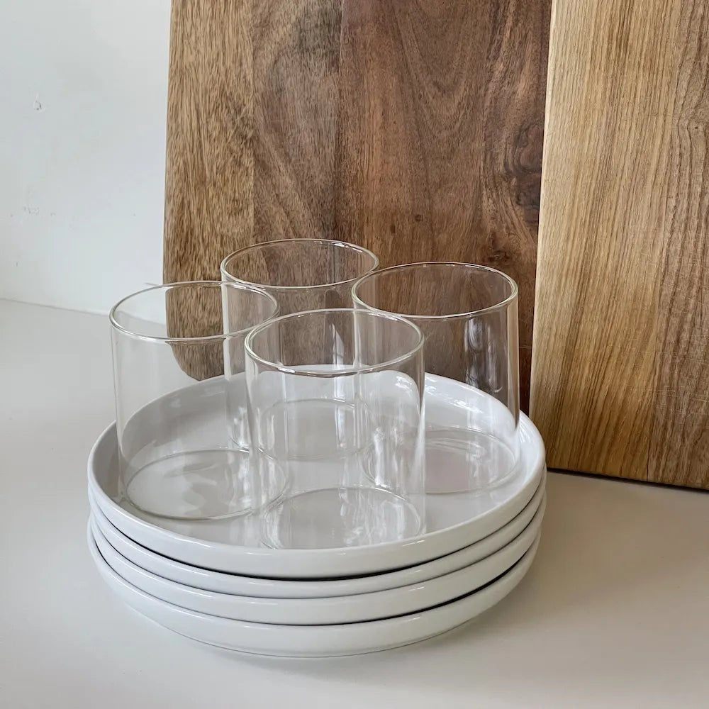 Ceramic Dinner Plates (Set of 4) Household Public Goods