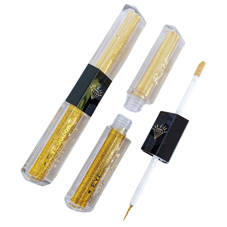 Roesia Rose Cosmetics Dual-Ended Glitter Liquid Eyeshadow & Eyeliner No:3
