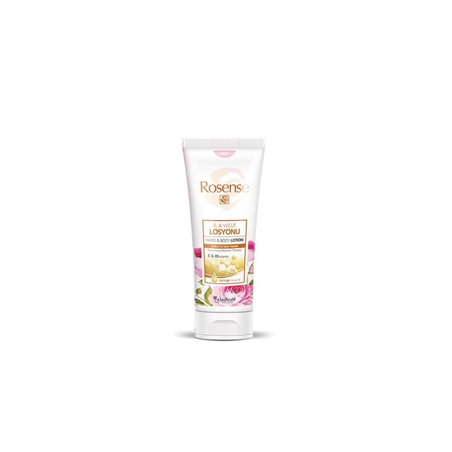 Lait pour les mains et le corps Rosense à l'huile de rose et à la vitamine E 200 ml