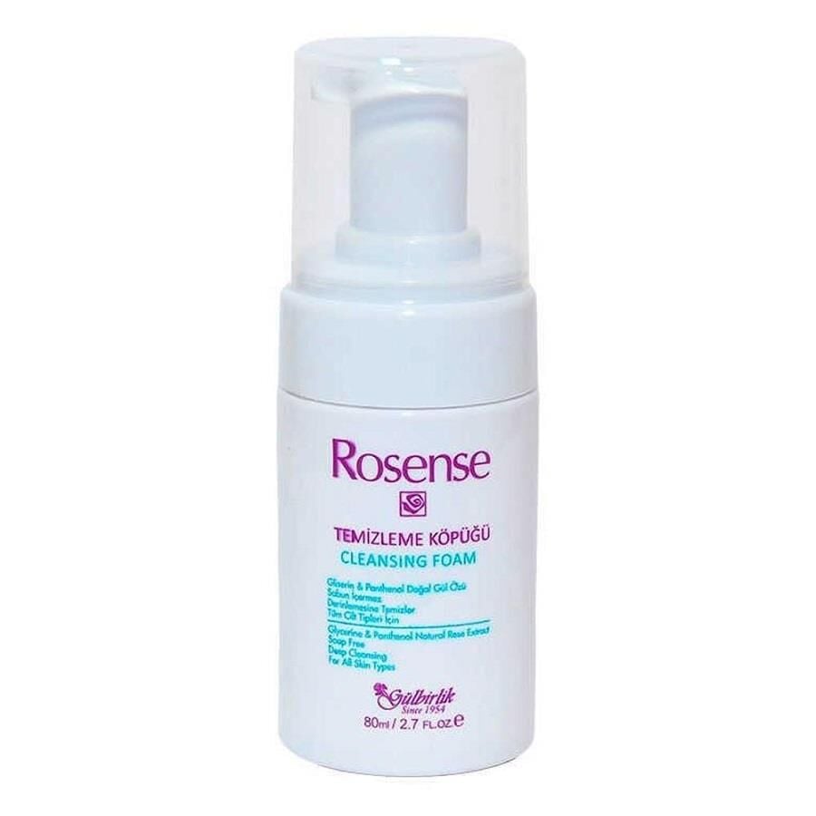 Mousse nettoyante hydratante à l'huile de rose pour le visage Rosense 80 ml