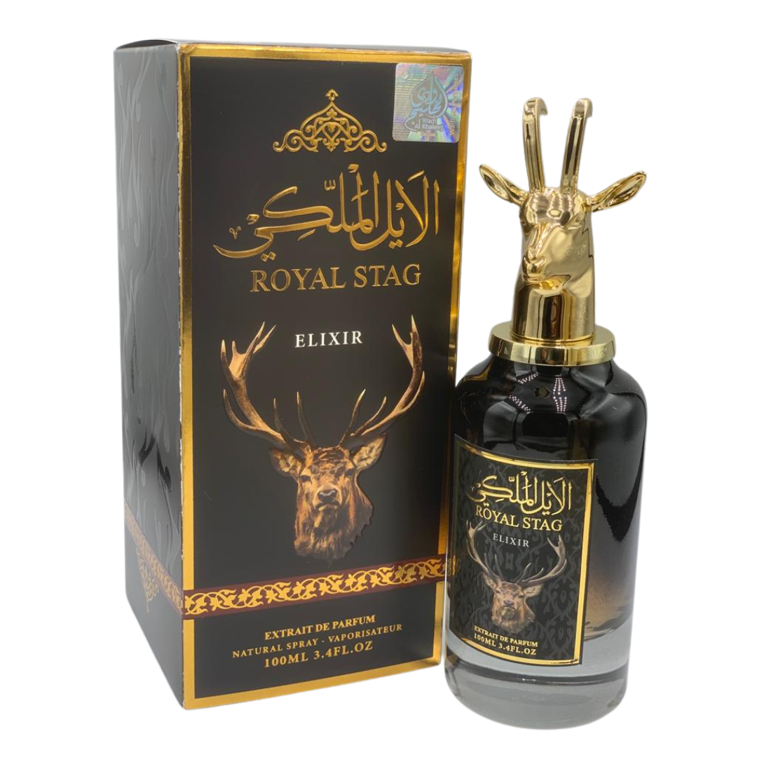 Royal Stag Elixir by Wadi Al Khaleej Eau De Parfum Spray for Men, 100 ml