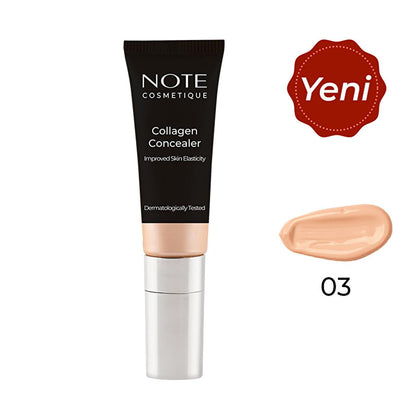Corrector de Colágeno Note Cosmetics: Cobertura de larga duración para ojeras y piel madura con efecto antiarrugas