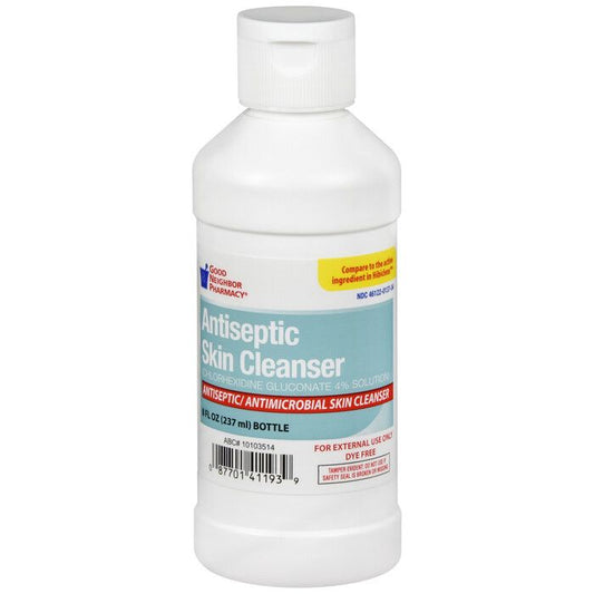 GNP Antiseptic Skin Cleanser Solution 4% (8 oz) Antiseptics & Cleaning Supplies Pasteur Pharmacy
