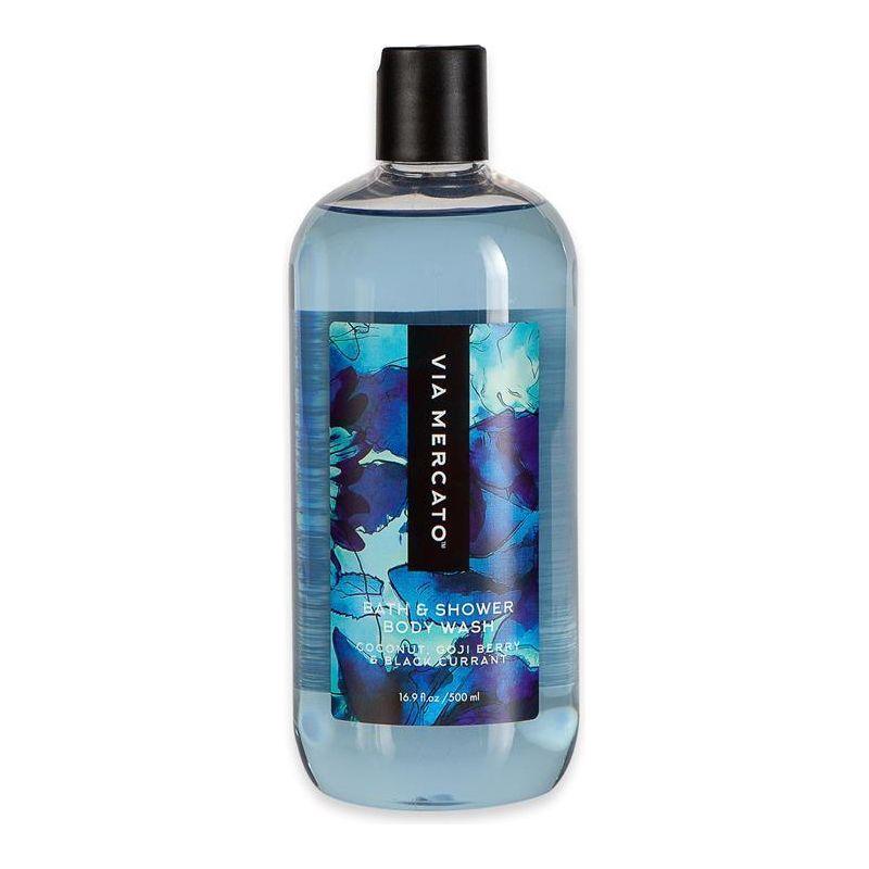 Via Mercato Coconut, Goji Berry & Black Currant Body Wash 16.9 Fl Oz Body Wash Pasteur Pharmacy