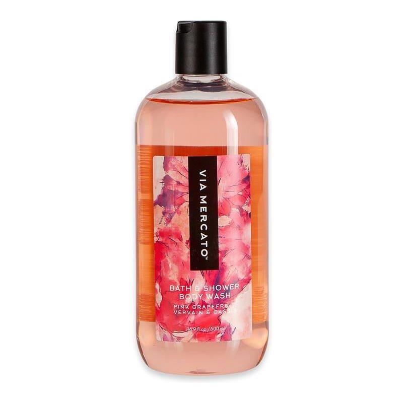 Via Mercato Pink Grapefruit, Vervain, & Cassis Body Wash 16.9 Fl Oz Body Wash Pasteur Pharmacy