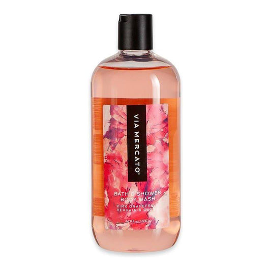 Via Mercato Pink Grapefruit, Vervain, & Cassis Body Wash 16.9 Fl Oz Body Wash Pasteur Pharmacy