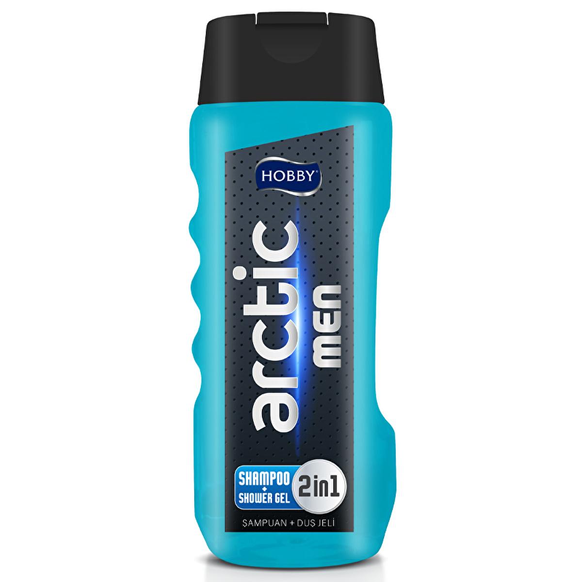 Hobby Men Arctic 2-in-1 Shower Gel for Men - Refreshing Scent, Eco-Friendly & Recyclable Packaging