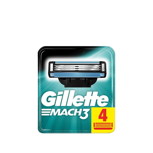 Lames de rasoir de rechange Gillette Mach3 pour homme, paquet de 4 - Une expérience de rasage de haute qualité
