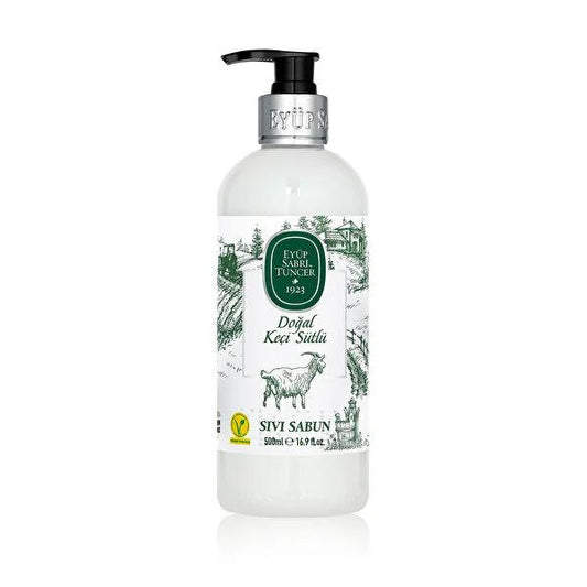 Eyüp Sabri Tuncer Natural Liquid Soap with Goat Milk - 16.91 fl oz, Gluten-Free, Cruelty-Free