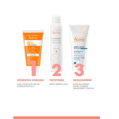 Crema solar sin perfume Avène para piel seca SPF50+ - Resistente al agua e hidratante