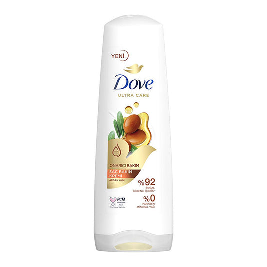 Après-shampooing Dove Ultra Care à l’huile d’argan - Nourrissant et réparateur en profondeur pour cheveux secs et abîmés - Naturel, vegan et sans cruauté