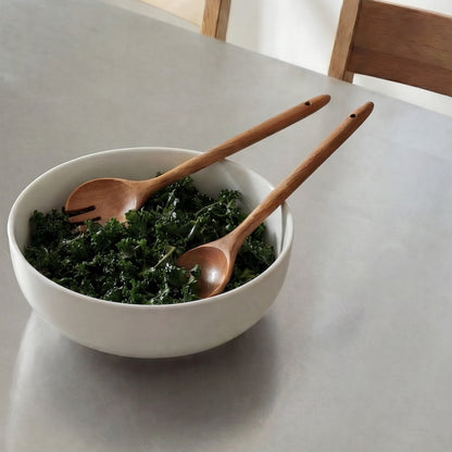 Juego de utensilios de madera para servir