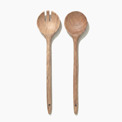Juego de utensilios de madera para servir