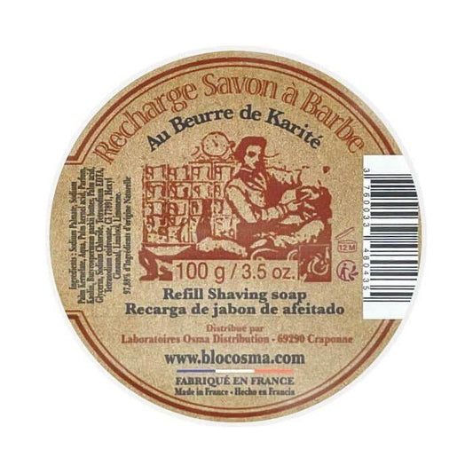 Osma Shaving Soap with Shea Butter Refill 3.5Oz Shaving Soap Pasteur Pharmacy